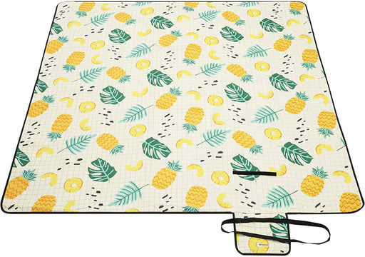 Picknickdecke, 200 x 200 cm große Stranddecke, Campingdecke, wasserdichte Unterseite, maschinenwaschbar, faltbar, für Garten, Park, Strand, Camping