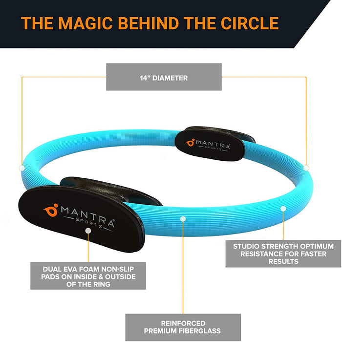 Pilates Ring - Magic Fitness Ring Geräte - Sport Trainingsgeräte für Zuhause zum Training & zur Stärkung der Inneren & Äußeren Oberschenkel