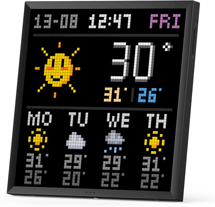 Pixoo-64 WiFi Pixel Art Display mit einem 64x64 LED-Panel, einzigartige Beleuchtungsdekoration mit App-Steuerung