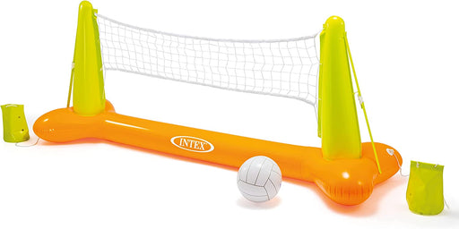 Pool Volleybal Game - Aufblasbares Wasserballspiel - Volleyballnetz, Gelb, Orange, Weiß, 239 x 64 x 91 cm