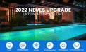 Poolbeleuchtung Unterwasser, Pool Beleuchtungen 13 LED Unterwasser Licht, Pool Licht mit 4 Magnet, 4 Saugnäpfen und RF Fernbedienung für Pool, Teich