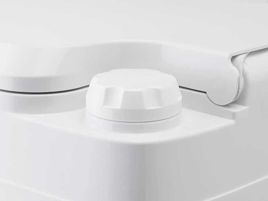 Porta Potti 145 Tragbare Toilette Qube, Weiß-Grau, 330 x 383 x 427 mm - Camping Toilette 