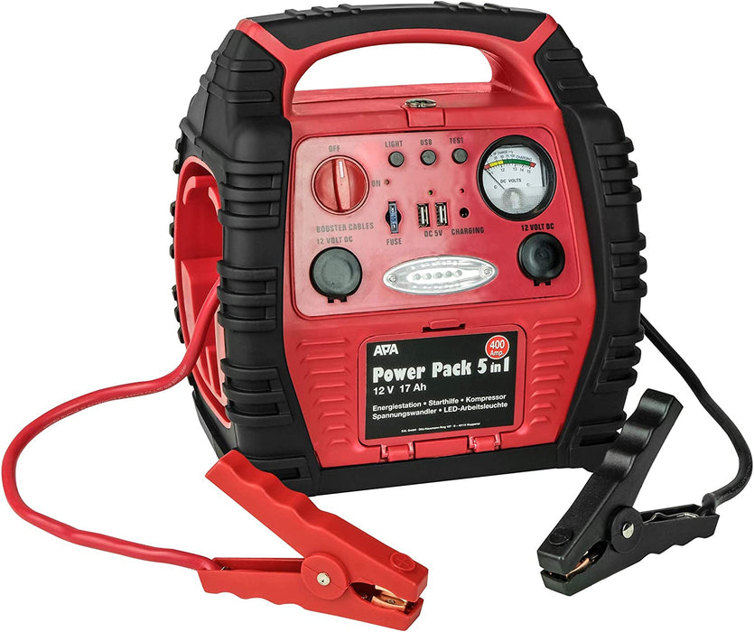 Power Pack 5in1 Mobile Starthilfe, Spannungswandler, Kompressor