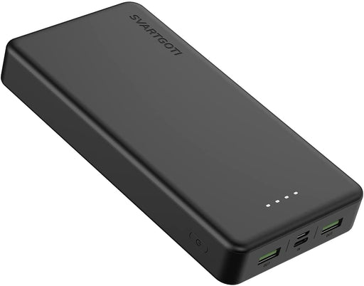 Powerbank, 20000mAh Externer Akku mit USB-C Eingang, Enorme Energiedichte Tragbares Ladegerät für Handy, kompatibel mit iPhone Samsung iPad und mehr 