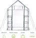 Premium Garten Gewächshaus Foliengewächshaus mit Bodenhaken, 6 Etagen & Robuster Plane - Wetterfest, Stabil & Einfach zu Montieren - 195x143x73cm