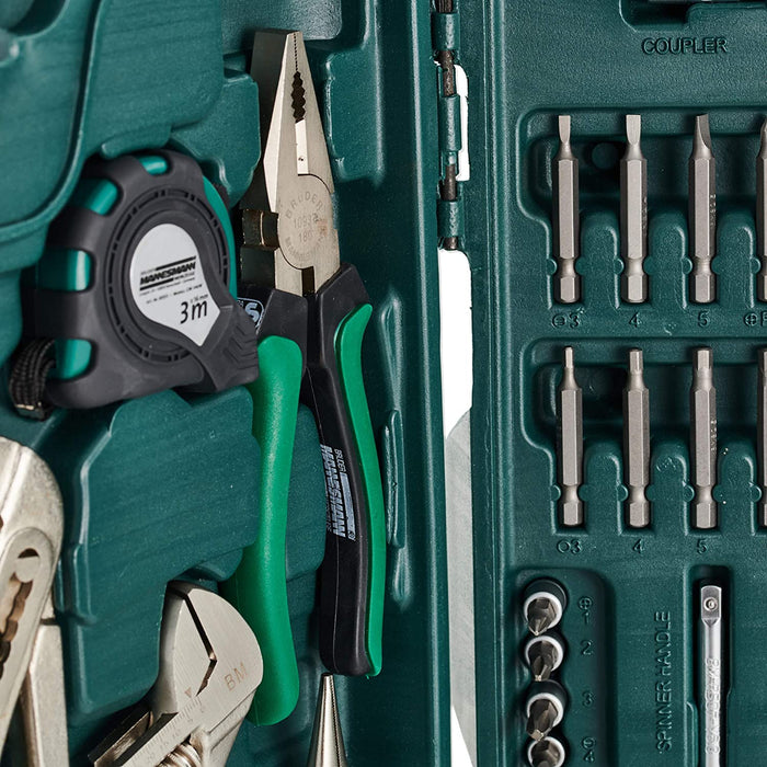 Premium Universal und Haushalts-Werkzeugkoffer, Blau, 89-tlg