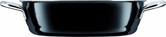Professional Servier-Schmorpfanne 24 cm, Bräter, Schmortopf 2,7l, Silargan Funktionskeramik, hoher Rand, Induktion, schwarz