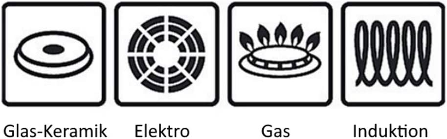 Professional Servier-Schmorpfanne 24 cm, Bräter, Schmortopf 2,7l, Silargan Funktionskeramik, hoher Rand, Induktion, schwarz