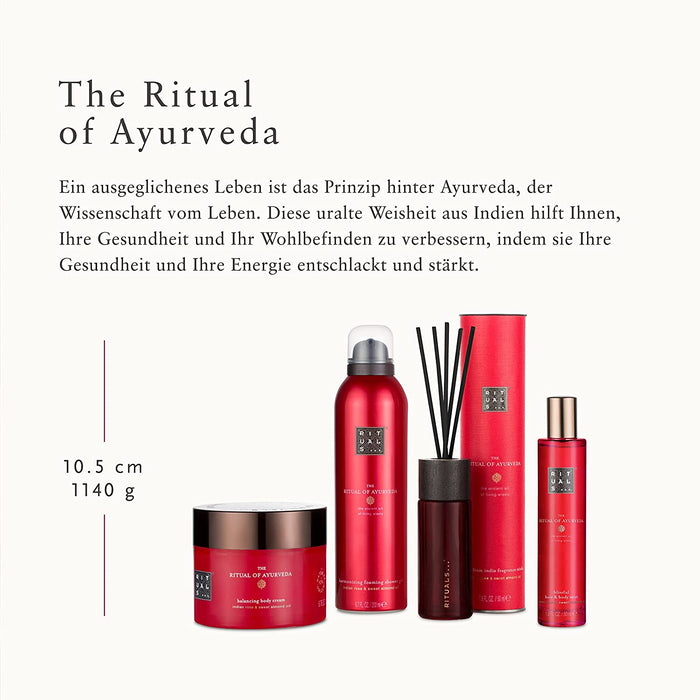 RITUALS Geschenkset für Frauen von The Ritual of Ayurveda, Größe L – Mit Indischer Rose und Süßmandelöl – Beruhigt und Nährt