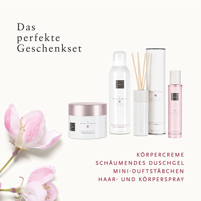 RITUALS Geschenkset für Frauen von The Ritual of Sakura, Größe L – Mit Reismilch und Kirschblüte – Nährt die Haut und Wirkt Erneuernd