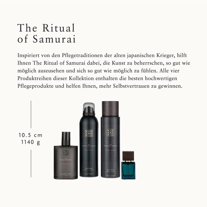 RITUALS Geschenkset für Herren von The Ritual of Samurai, Größe L – Mit Bambus, Japanischer Minze und Sandelholz – Erfrischt und Belebt