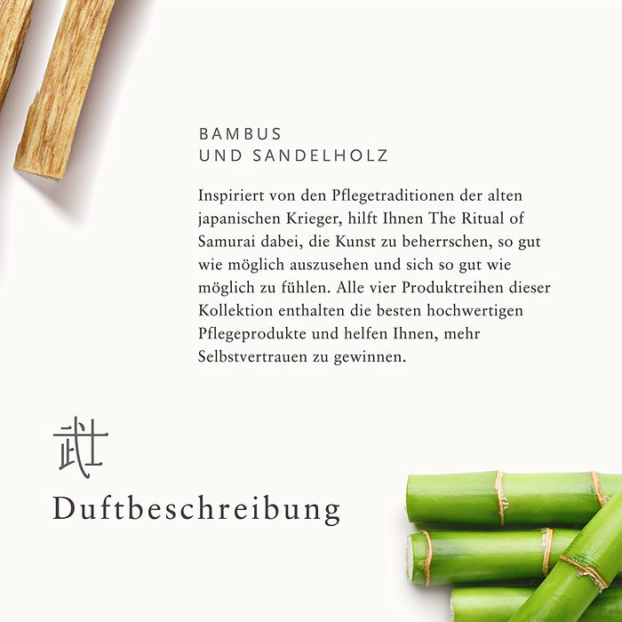 RITUALS Geschenkset für Herren von The Ritual of Samurai, Größe L – Mit Bambus, Japanischer Minze und Sandelholz – Erfrischt und Belebt