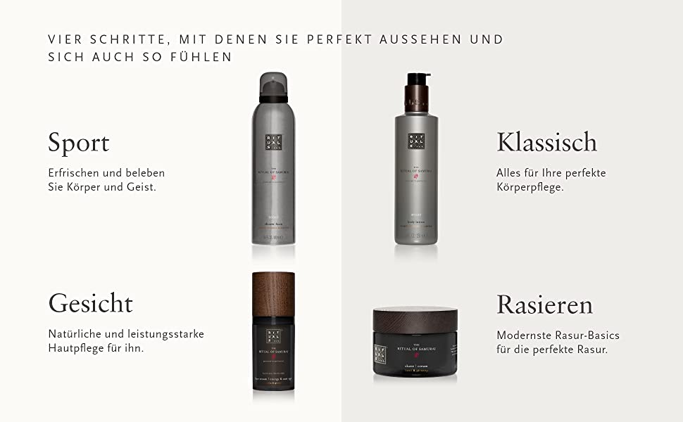 RITUALS Geschenkset für Herren von The Ritual of Samurai, Größe L – Mit Bambus, Japanischer Minze und Sandelholz – Erfrischt und Belebt