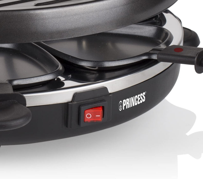 Raclette und Antihaftbeschichtung Grill-Set für 6 Personen, 800 Watt