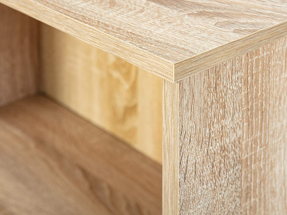 Regal Bücherregal mit 3 Fächern Standregal Holzregal in Sonoma-Eiche Nachbildung, Natur, 60 x 30 x 110 cm