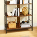 Regal, Standregal, Bücherregal, Büroregal, mit 8 Fächern, Dekoregal, offen, für Büro, Wohnzimmer, Schlafzimmer, 33 x 80 x 149 cm, Industrie-Design