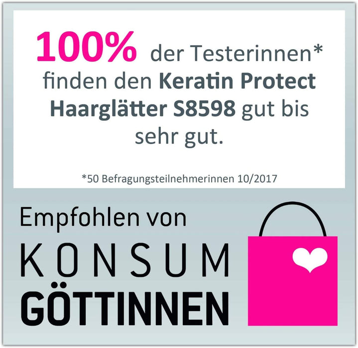 Remington Glätteisen Keratin Protect (patentierter Hitzeschutzsensor für 3x mehr Schutz vor Haarschäden -misst konstant den Feuchtigkeitsgehalt)