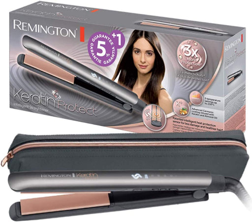 Remington Glätteisen Keratin Protect (patentierter Hitzeschutzsensor für 3x mehr Schutz vor Haarschäden -misst konstant den Feuchtigkeitsgehalt)