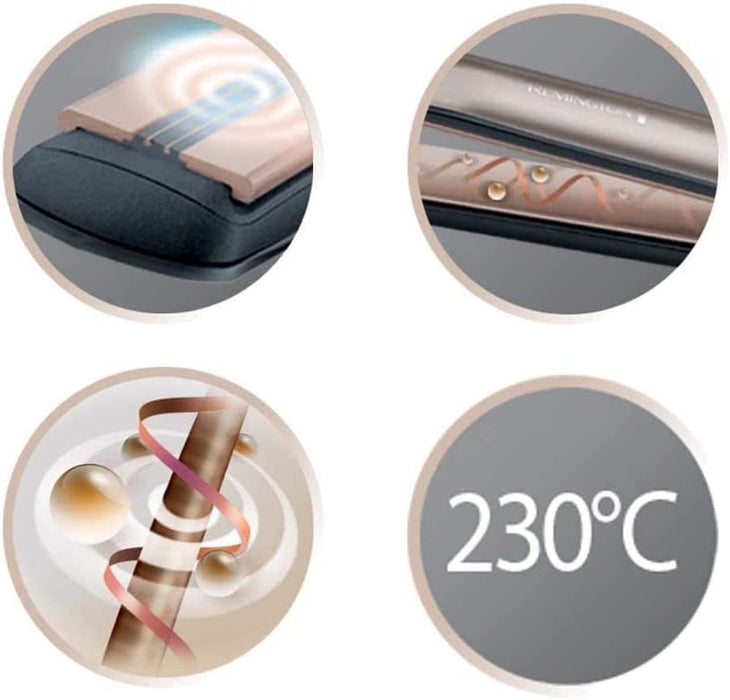 Remington Glätteisen Profi [Hitzeschutzsensor um Haarschäden zu verringern] Keratin Protect (hochwertige Keratin-Keramikbeschichtung mit Mandelöl) 