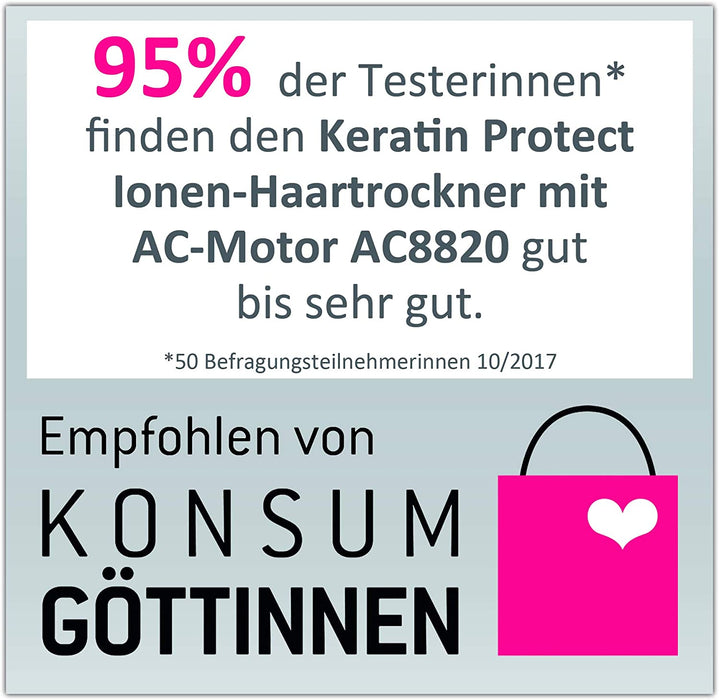 Remington Haartrockner Profi Ionen Keratin Protect (2200W, 150km/h, 3 Stylingaufsätze, angereichert mit Keratin und Mandelöl, Ionenpflege)