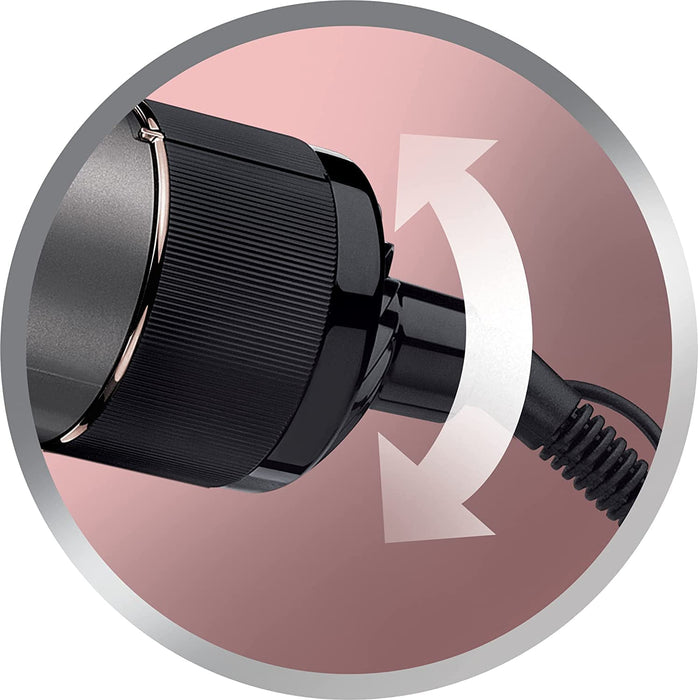 Remington Warmluftbürste rotierend [automatisch] Keratin Protect (inkl.3 Aufsätze 2 Rundbürsten+Haaransatz-Booster für mehr Volumen) + Haarklammern)