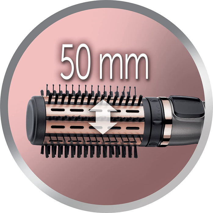 Remington Warmluftbürste rotierend [automatisch] Keratin Protect (inkl.3 Aufsätze 2 Rundbürsten+Haaransatz-Booster für mehr Volumen) + Haarklammern)
