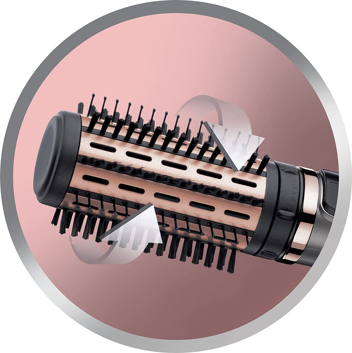 Remington Warmluftbürste rotierend [automatisch] Keratin Protect (inkl.3 Aufsätze 2 Rundbürsten+Haaransatz-Booster für mehr Volumen) + Haarklammern)