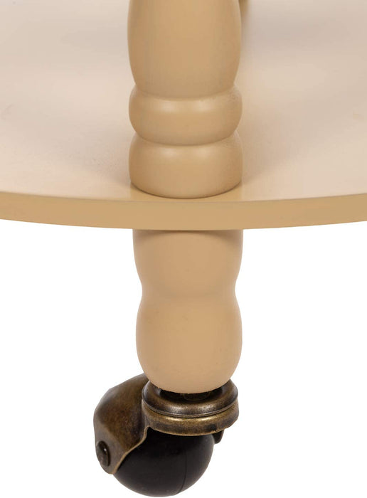 Riesiger Barwagen 33001 W, mit massiven Eukalyptusholz Säulen, in Antikweiß geöffnet 100 cm hoch und 44 cm breit, mit Rollen, antike Weltkugel 