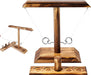 Ringwurfspiel Aus Holz,Toss Haken und Ring Spiel,Hooks and Ring Toss,Ring Toss Hook und Ring Indoor,Premium Party Wurfspiele Spiel für Family Bar Fun 