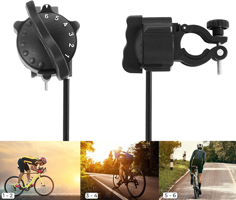 Rollentrainer, magnetischer Fahrrad-Widerstandstrainer mit geräuschreduzierendem Rad, klappbar, zur einfachen Aufbewahrung, schwarz