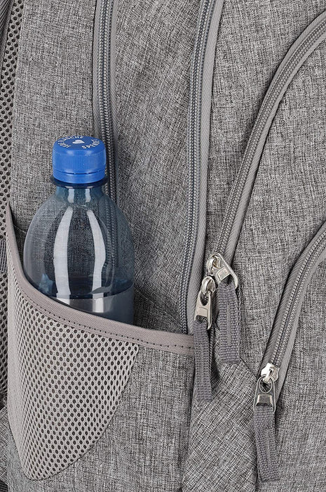  Rucksack Handgepäck mit Laptop Fach 15,6 Zoll, Gepäck Serie BASICS Daypack Melange: Modischer Rucksack in Melange Optik, 45 cm, 22 Liter, Hellgrau