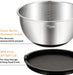 Rührschüsseln 5er-Set, Wildone Edelstahl mit luftdichten Deckeln, 3 Reibenaufsätzen, Messmarken und rutschfesten Böden, Größe 5, 3, 2, 1,5, 0,63 QT