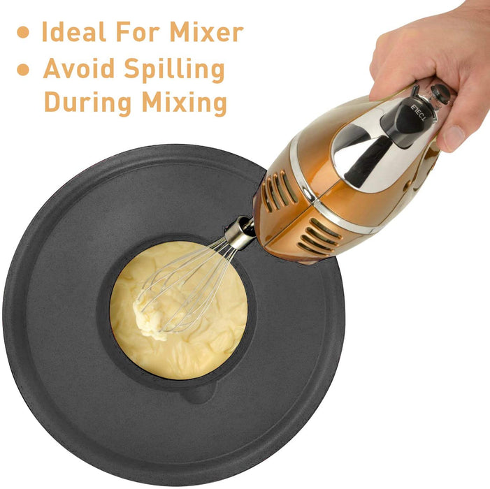 Rührschüsseln 5er-Set, Wildone Edelstahl mit luftdichten Deckeln, 3 Reibenaufsätzen, Messmarken und rutschfesten Böden, Größe 5, 3, 2, 1,5, 0,63 QT