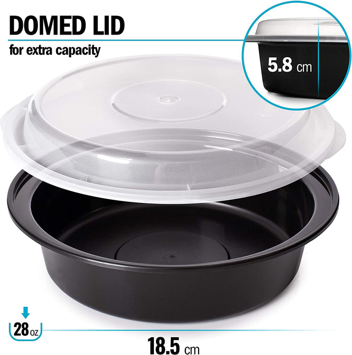 Runde Meal Prep Container Von Igluu [10er Pack] - Essensbox, Lunchbox Mikrowellengeeignet, Spülmaschinenfest Und Wiederverwendbar 