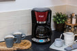 Russell Hobbs Digitale Kaffeemaschine Colours+ rot, programmierbarer Timer, 1,25l Glaskanne, bis 10 Tassen, Warmhalteplatte, Abschaltautomatik