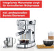 SEVERIN Espressomaschine "Espresa Plus", Siebträgermaschine mit 3 Einsätzen, Kaffeemaschine mit Milchschäumer und Manometer, inkl. Barista-Starterset