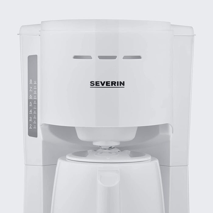 SEVERIN Filterkaffeemaschine mit 2 Thermokannen, ca. 1.000 W, bis 8 Tassen, Schwenkfilter 1 x 4 mit Tropfverschluss, automatische Abschaltung
