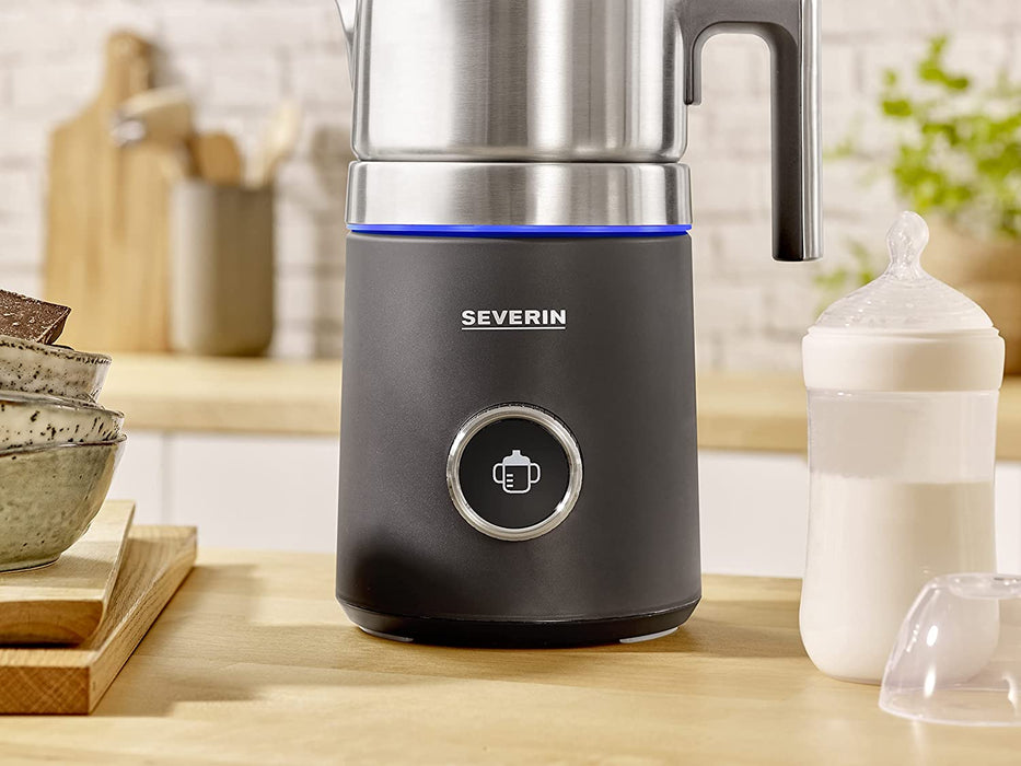 SEVERIN SPUMA 700 PLUS Induktions-Milchaufschäumer, elektrischer Milchaufschäumer ohne Anbrennen, spülmaschinengeeigneter Milchschäumer