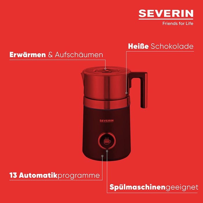 SEVERIN SPUMA 700 PLUS Induktions-Milchaufschäumer, elektrischer Milchaufschäumer ohne Anbrennen, spülmaschinengeeigneter Milchschäumer