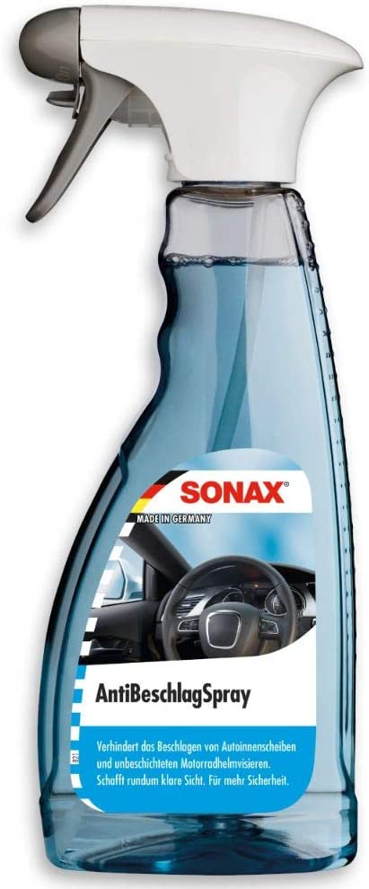 SONAX Anti Beschlag Spray (500 ml) Antibeschlag-Schutz für alle Glasscheiben und Kunststoffscheiben sorgt für eine rundum klare Sicht 