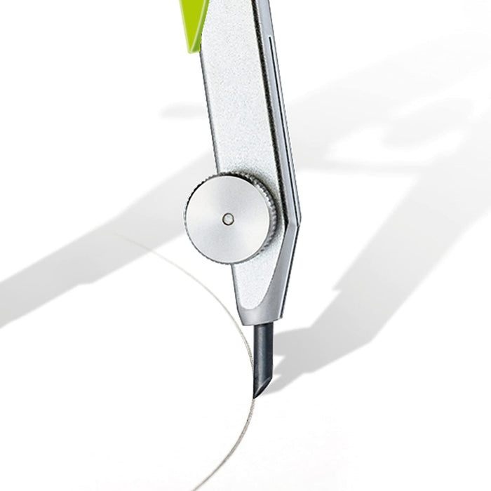 STAEDTLER Zirkel Mars Comfort, Geometriezirkel mit Spindelführung, Rundfederkopf und Mitteltriebspindel, präzise, Etui mit Klappdeckel und Minendose