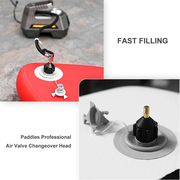 SUP-Pumpenadapter für Schlauchboote Adapter für Kompressor Standard Schrader Konventionelle Luftpumpe Luftventiladapter