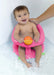 360° drehbarer Badesitz, ergonomischer Sitz für die Badewanne mit Rollball und 4 Saugnäpfen, nutzbar ab ca. 6 Monaten bis max. 10 kg, rosa