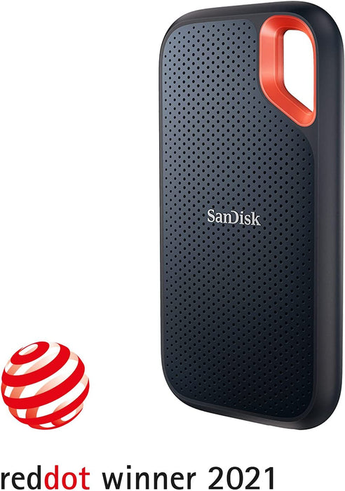 SanDisk Extreme 500 GB Portable SSD (tragbare NVMe SSD, USB-C, bis zu 1.050 MB/s Lesegeschwindigkeit und 1.000 MB/s Schreibgeschwindigkeit)