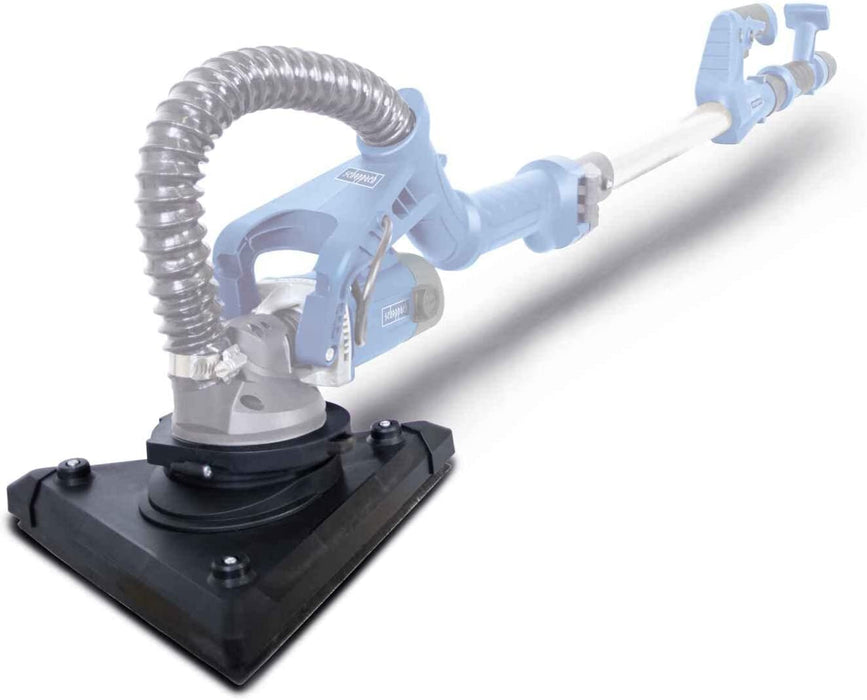 Scheppach Wand - Deckenschleifer (Langhals Trockenbauschleifer mit 710 W, Ø 215 mm, teleskopierbar, neigbar) - inkl. Schleifscheiben, Absaugadapter