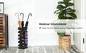 Schirmständer Regenschirmständer Wasserauffangschale und Haken Werden verschenkt 49 cm Schwarz