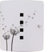  Schlüsselbox Design Pusteblume mit 10 Haken und magnetischem Verschluss, Schlüsselkasten 6204/10 Ni Pusteblume, Edelstahl/Stahlblech
