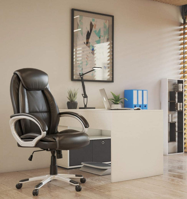 Schreibtisch-Winkelkombination Tisch ca. 136 x 75 x 68 cm, Regal ca. 137 x 71 x 33 cm, Weiß