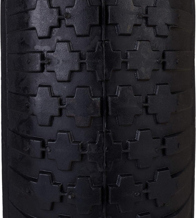 Schubkarrenrad 4.80 4.00-8, luftbereift, Ersatzrad mit Stahlfelge und Ventil, Komplettrad bis 120 kg, Gummi, luftb grau