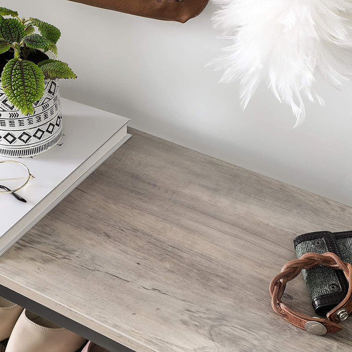 Schuhregal, Schuhablage mit 4 Gitterebenen und großzügiger Oberfläche für Taschen, für den Eingangsbereich, Flur, 100 x 30 x 92,5 cm, Industrie-Design